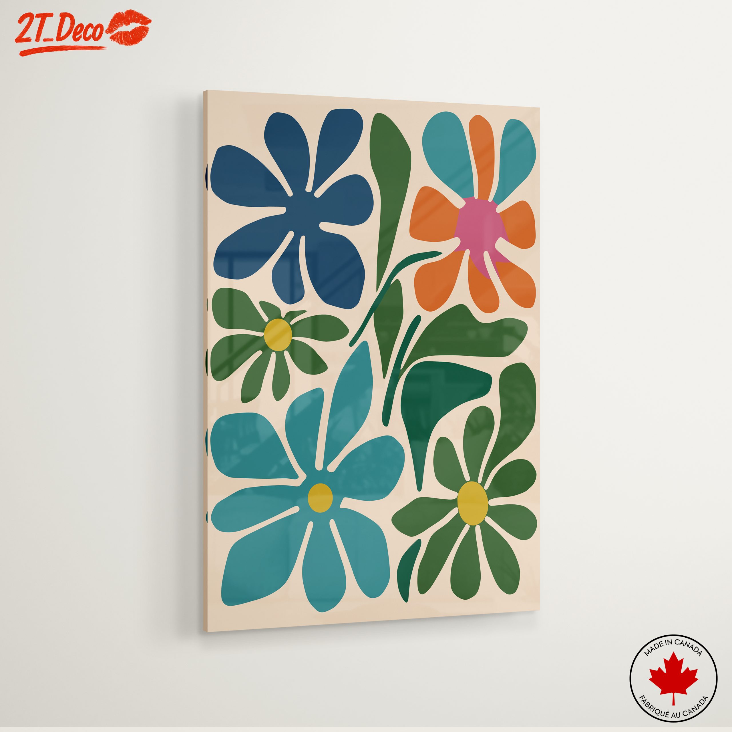Colorful Botanical Abstract Floral Art 3 - Image 6