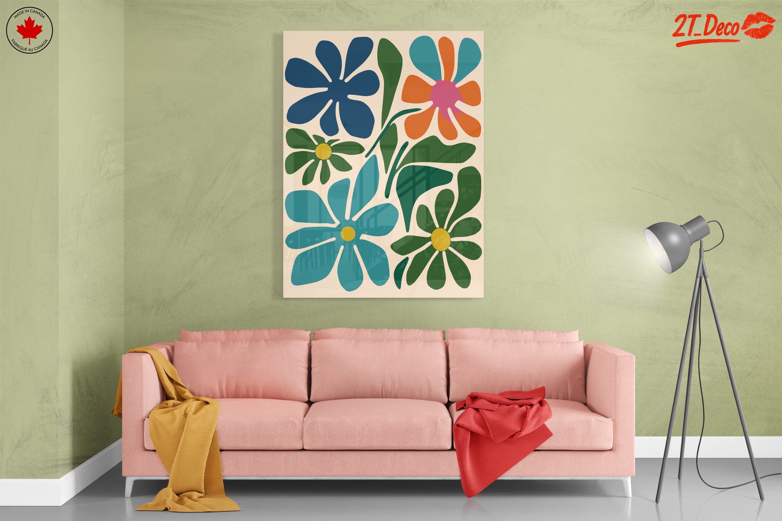 Colorful Botanical Abstract Floral Art 3 - Image 7
