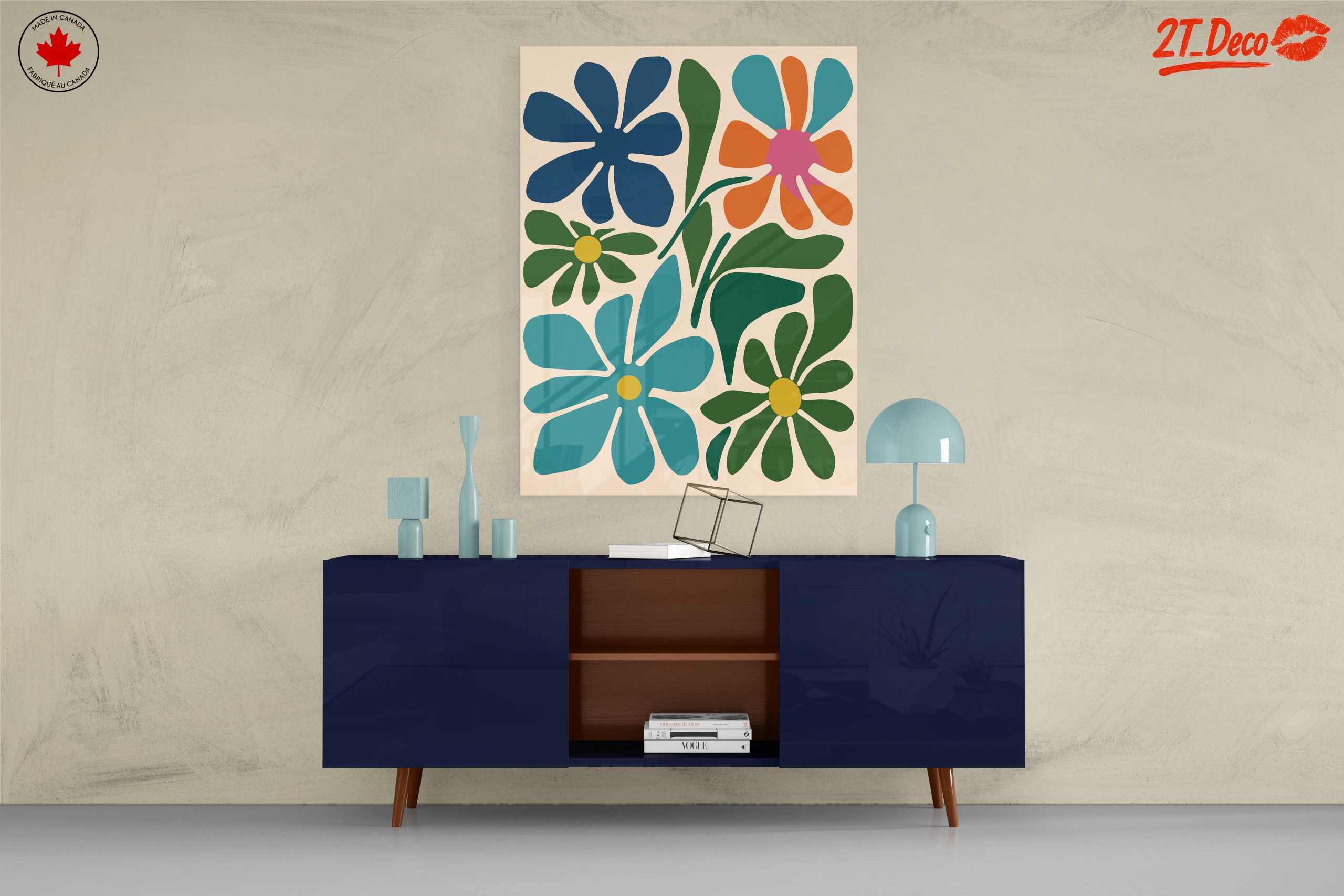 Colorful Botanical Abstract Floral Art 3 - Image 8