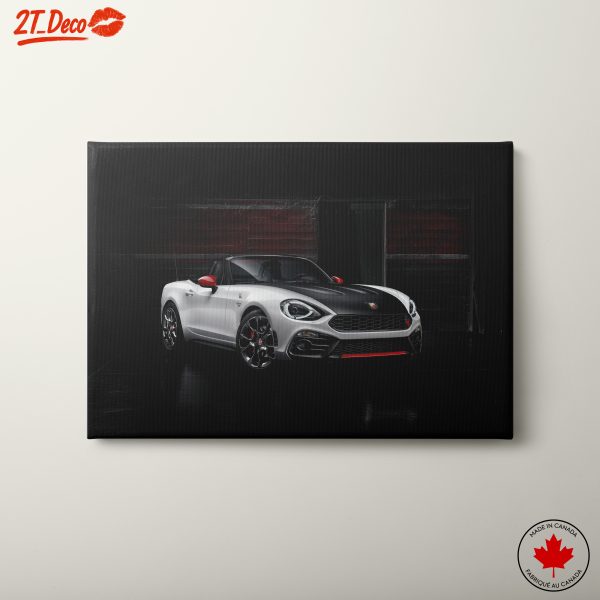 Stylish Classic Car on Black Background