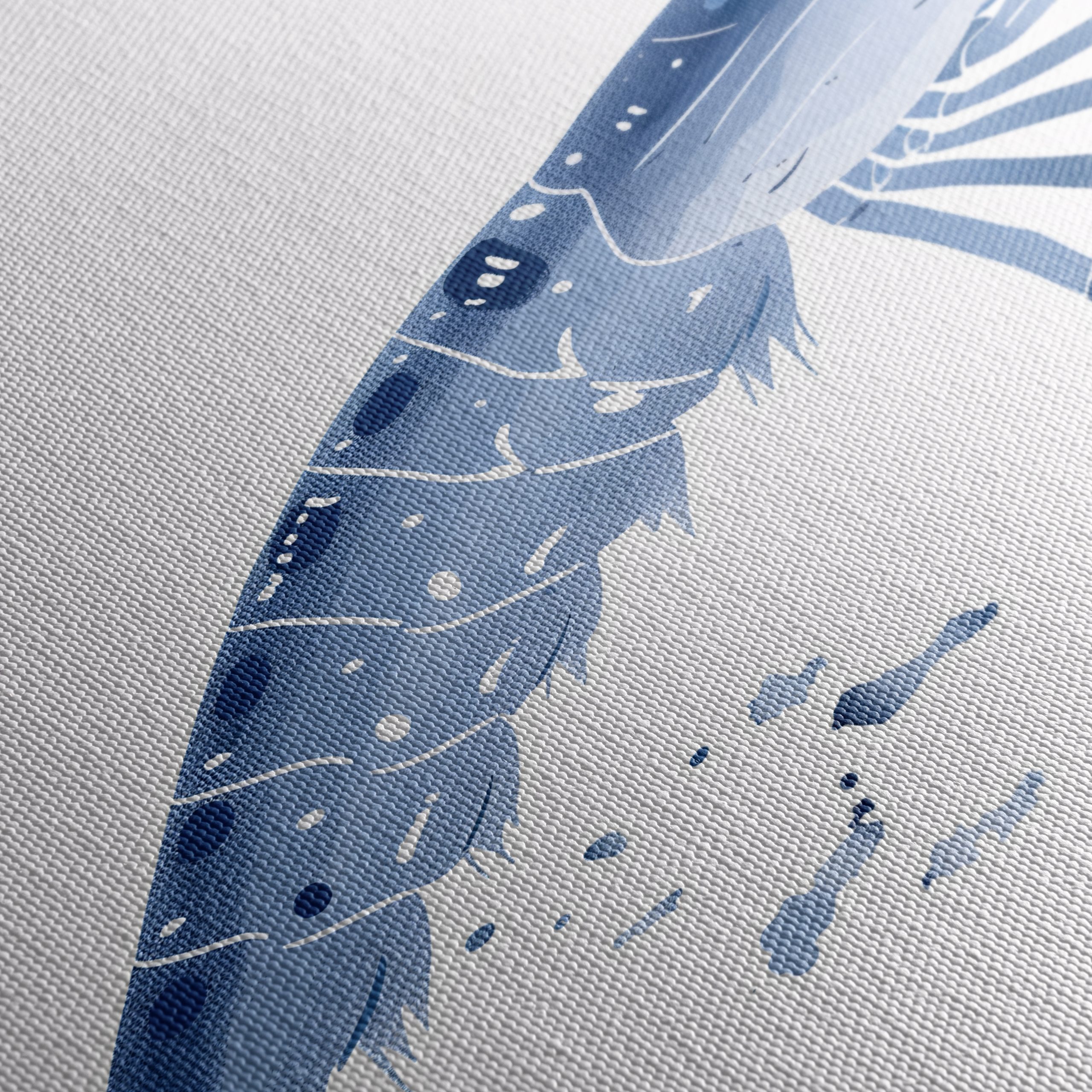 Stylized Shrimp in Abstract Marine Art - Image 5