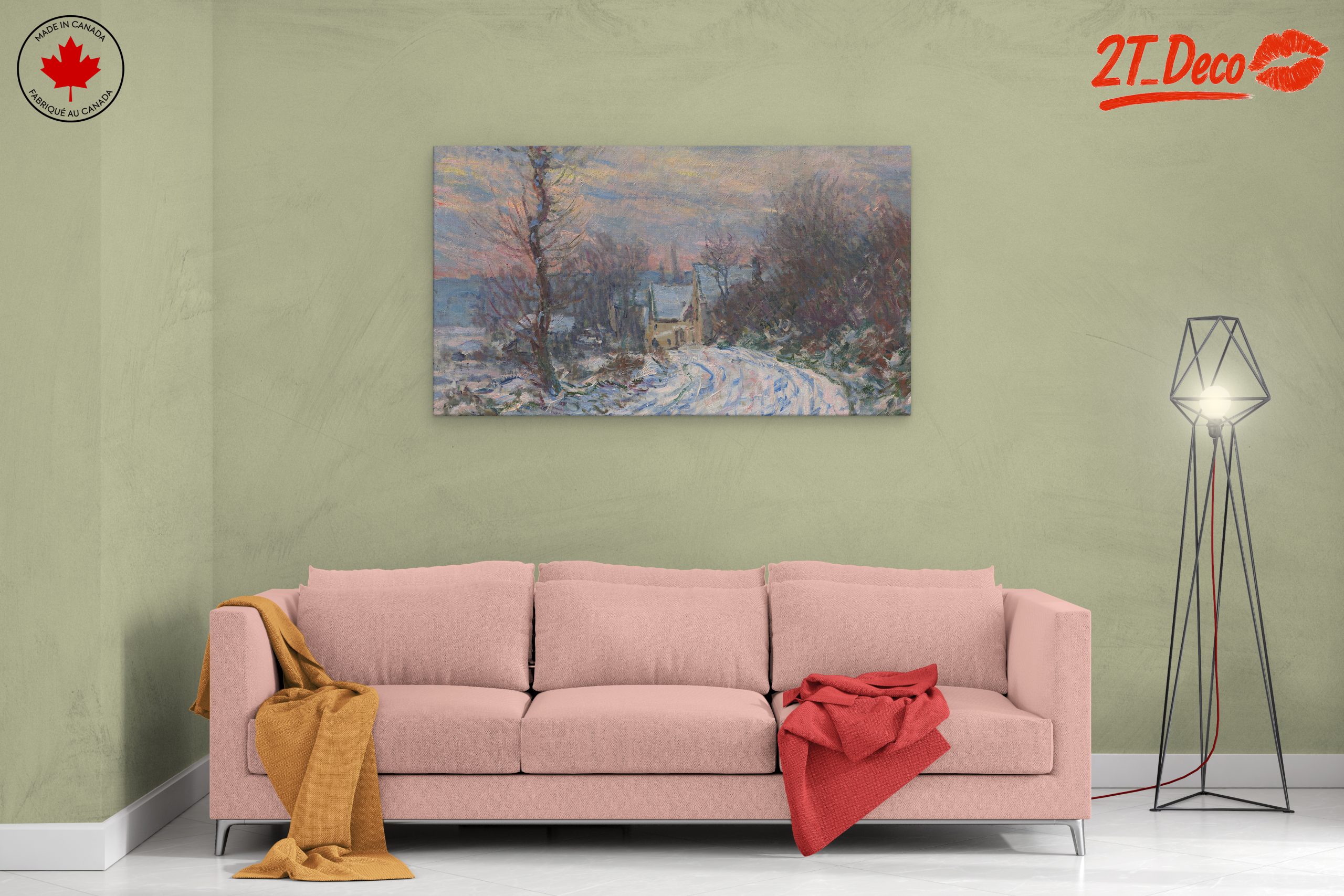 Charming Winter Landscape with Snow - Image 2