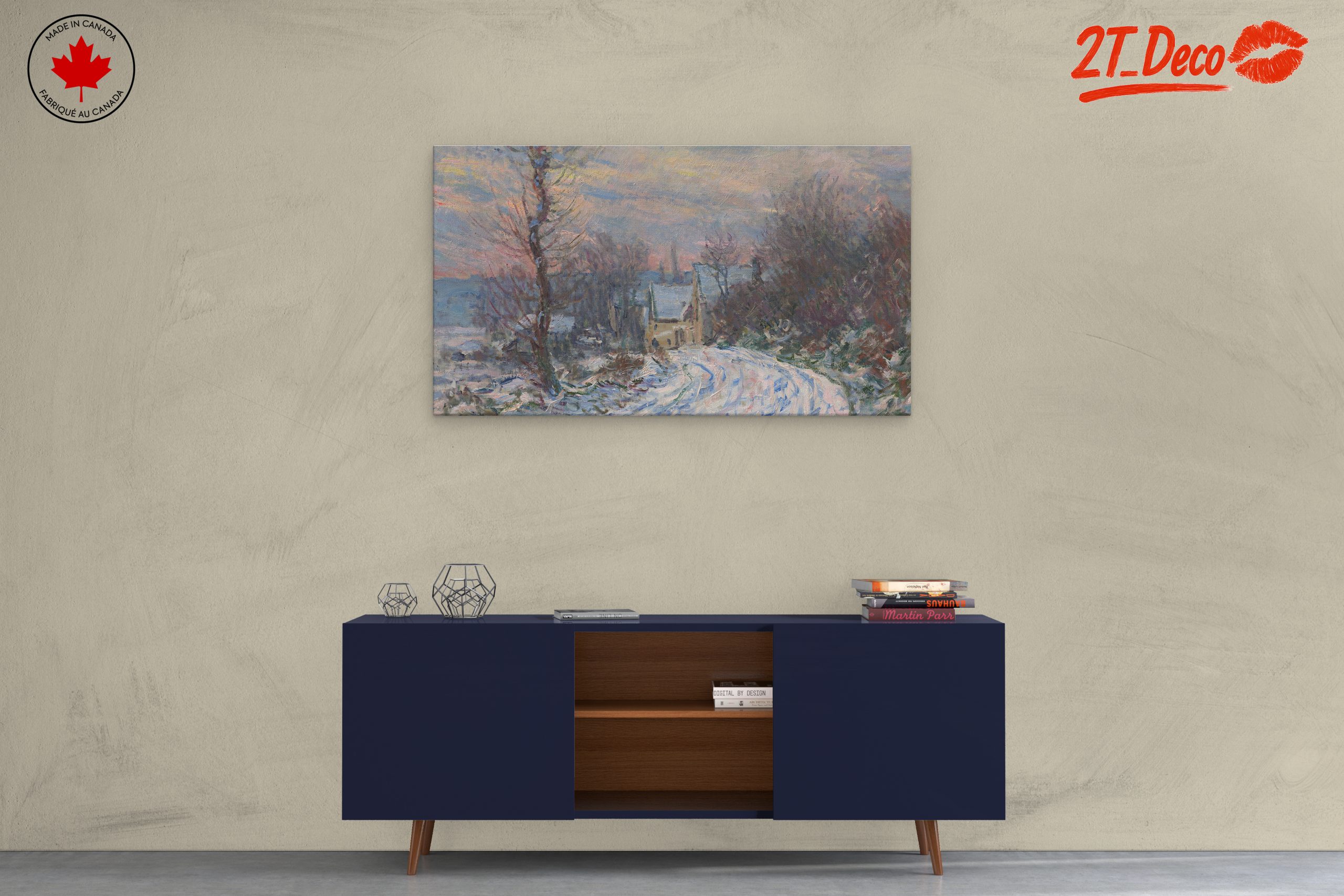 Charming Winter Landscape with Snow - Image 3
