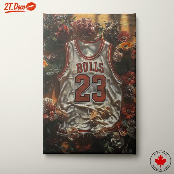 Basketball Jersey Floral Arrangement Art