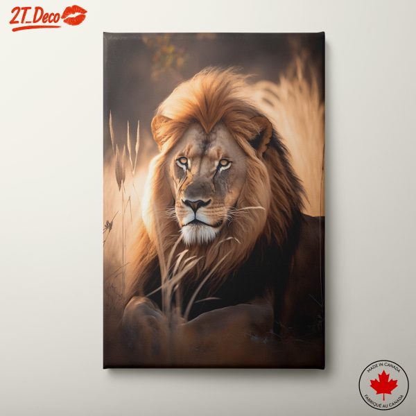 Majestic Lion Portrait in Golden Light 2