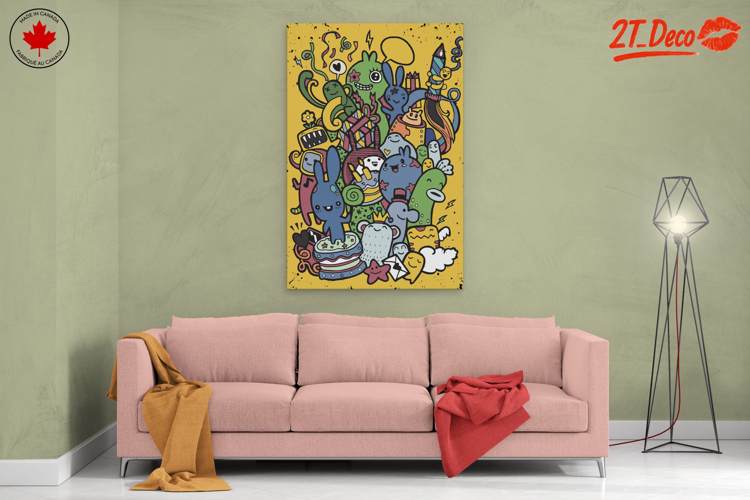 Playful Whimsical Character Art for Fun Spaces - Image 2