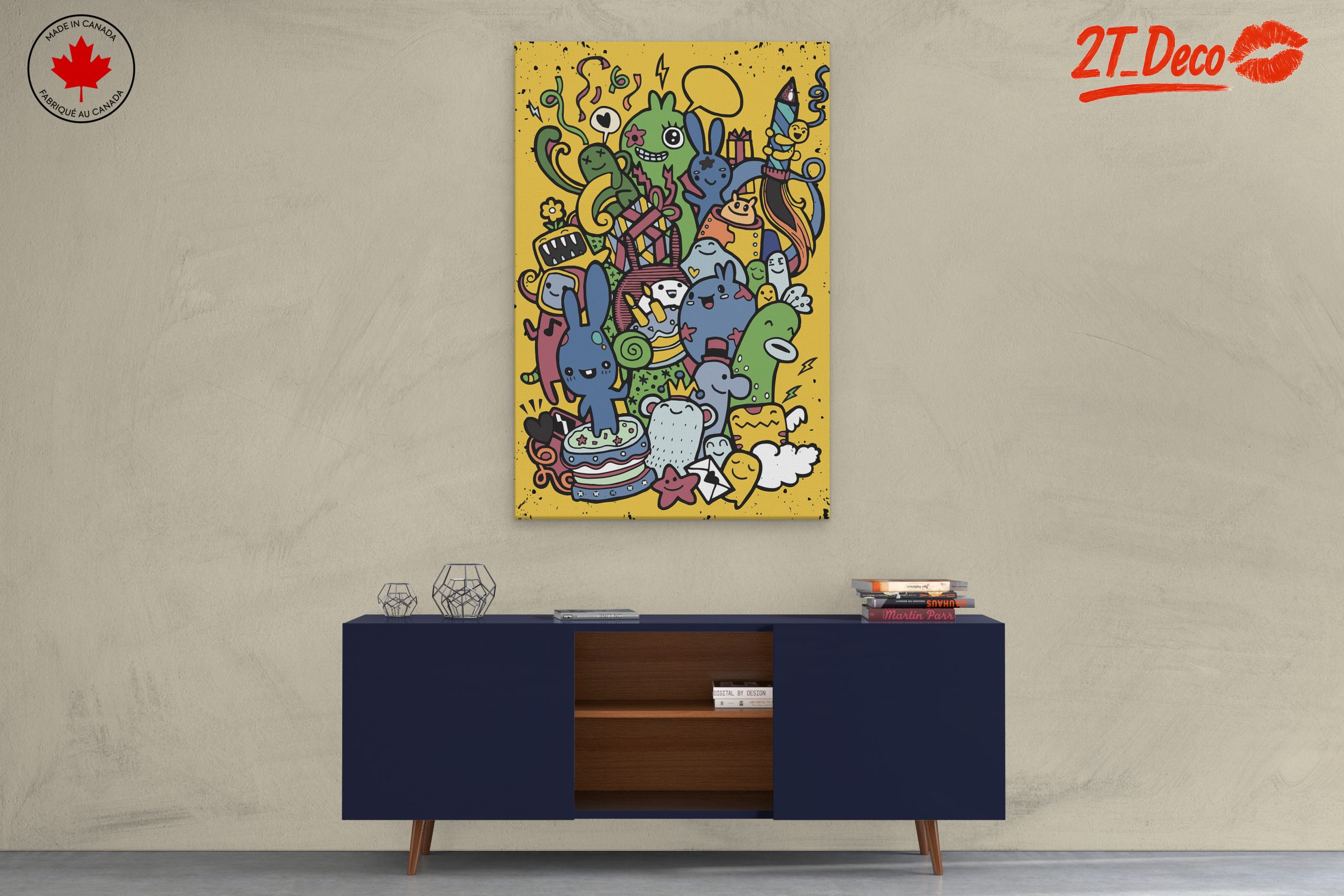 Playful Whimsical Character Art for Fun Spaces - Image 3