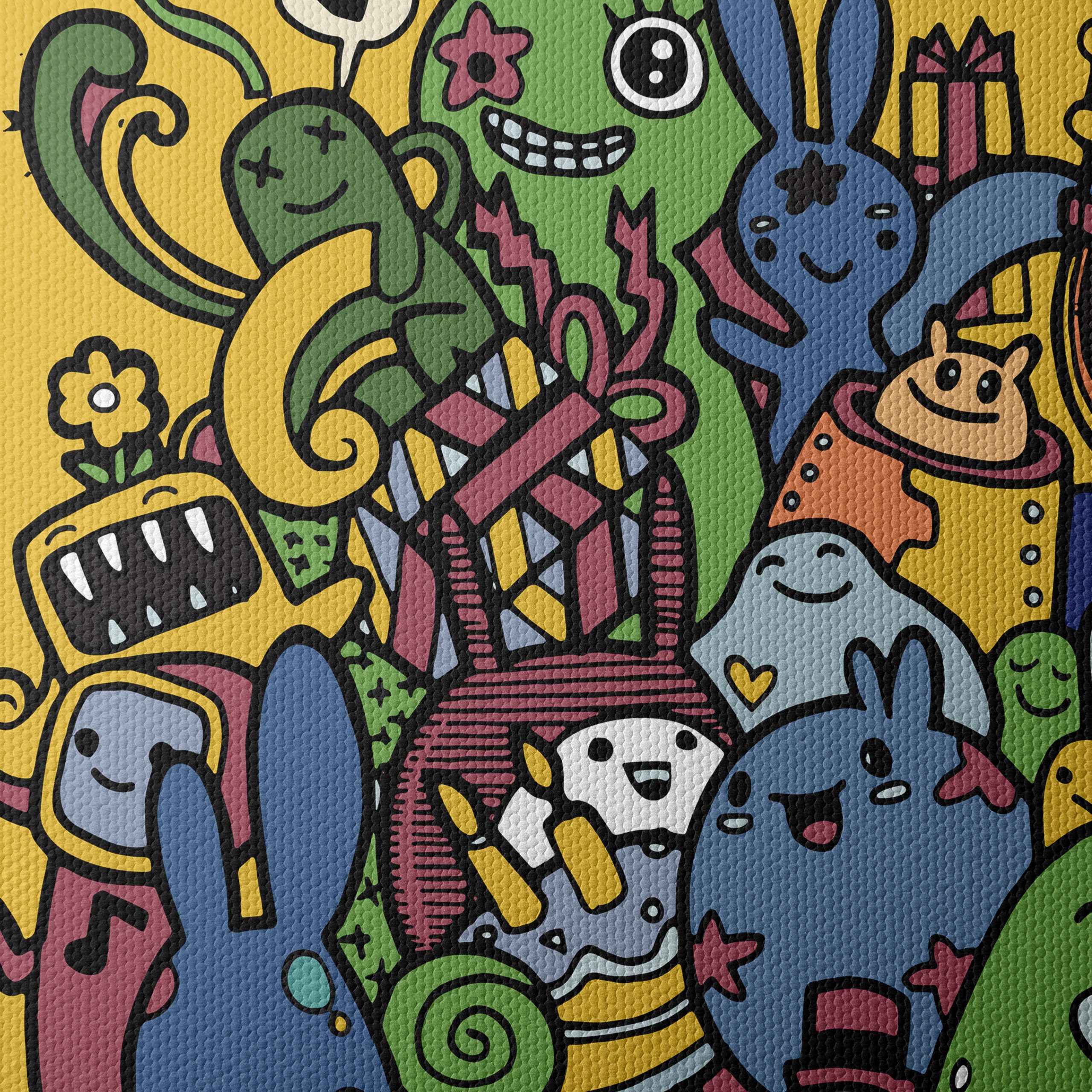 Playful Whimsical Character Art for Fun Spaces - Image 4