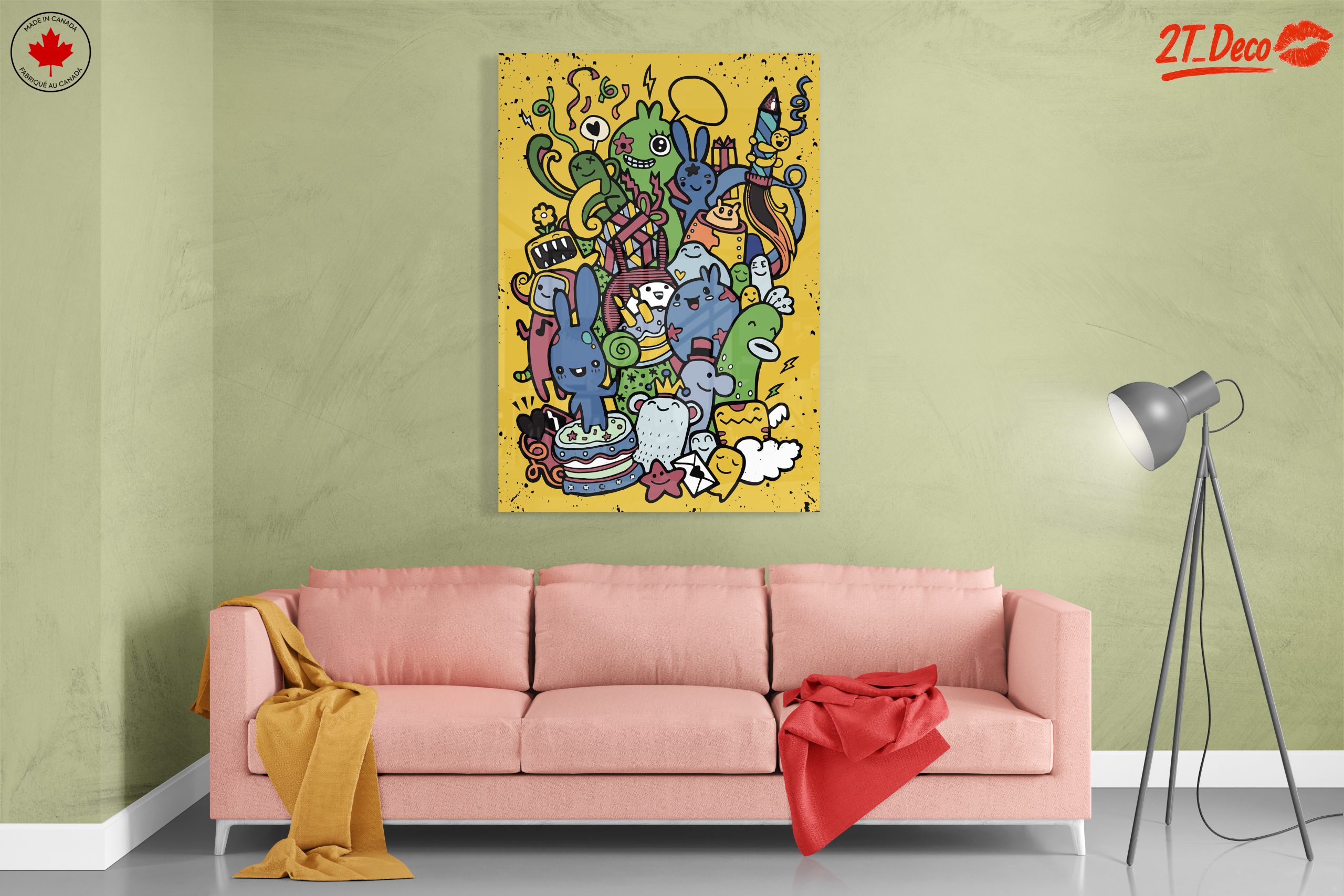 Playful Whimsical Character Art for Fun Spaces - Image 7