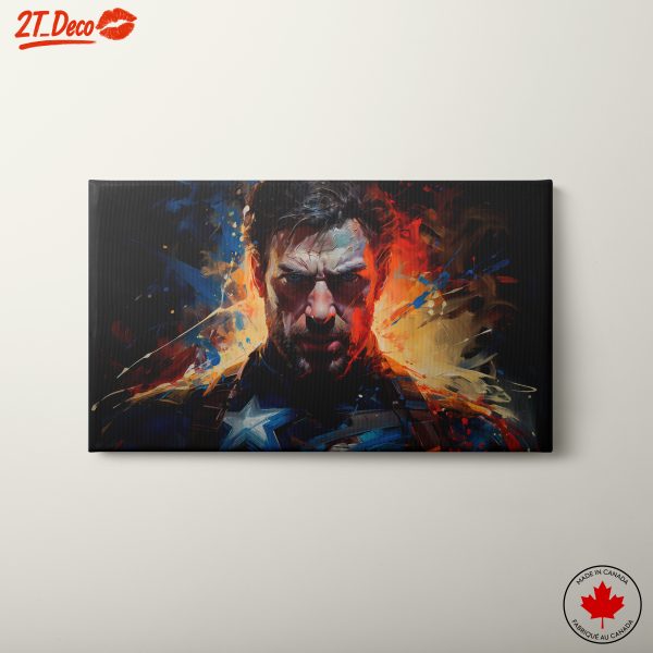Dynamic Captain America Character Art
