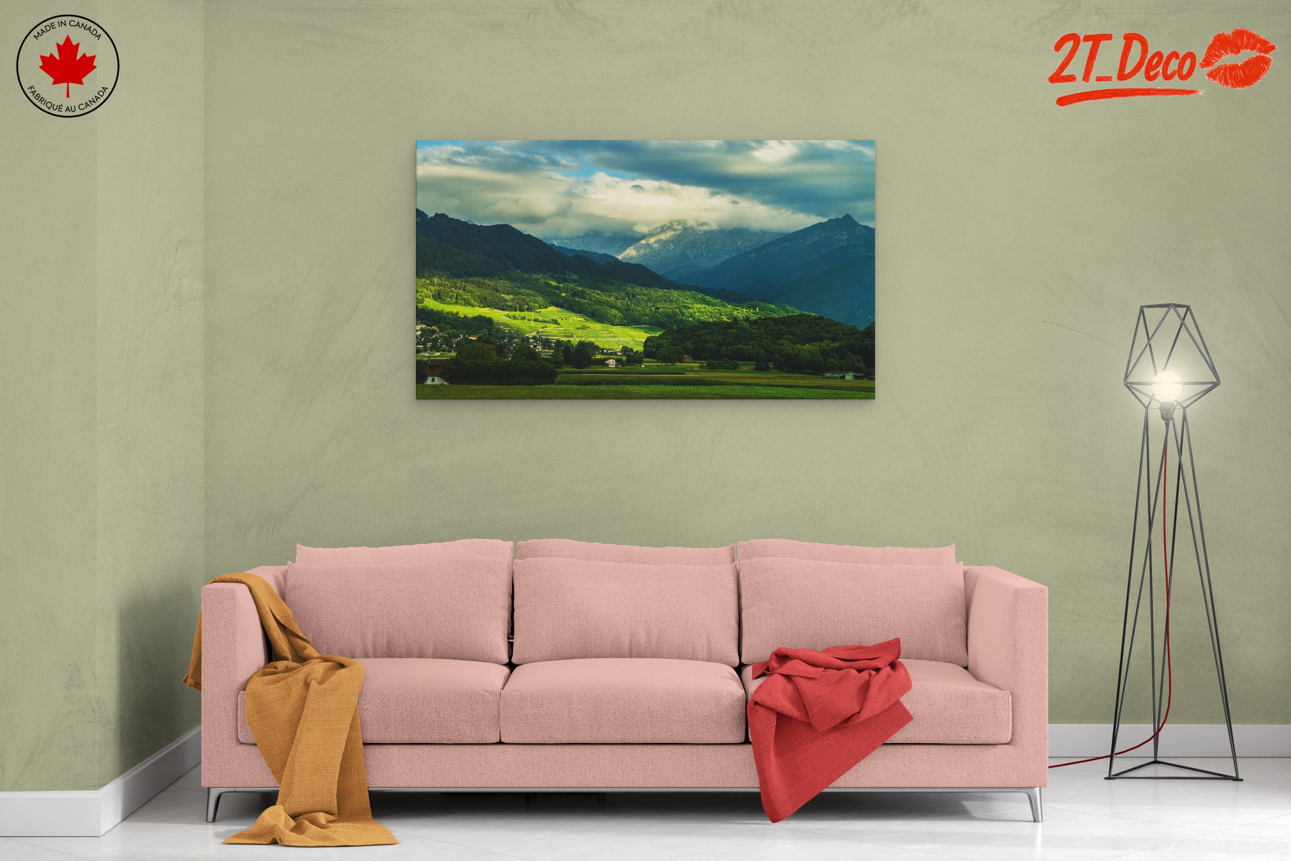 Serene Natural Landscape with Mountains - Image 2