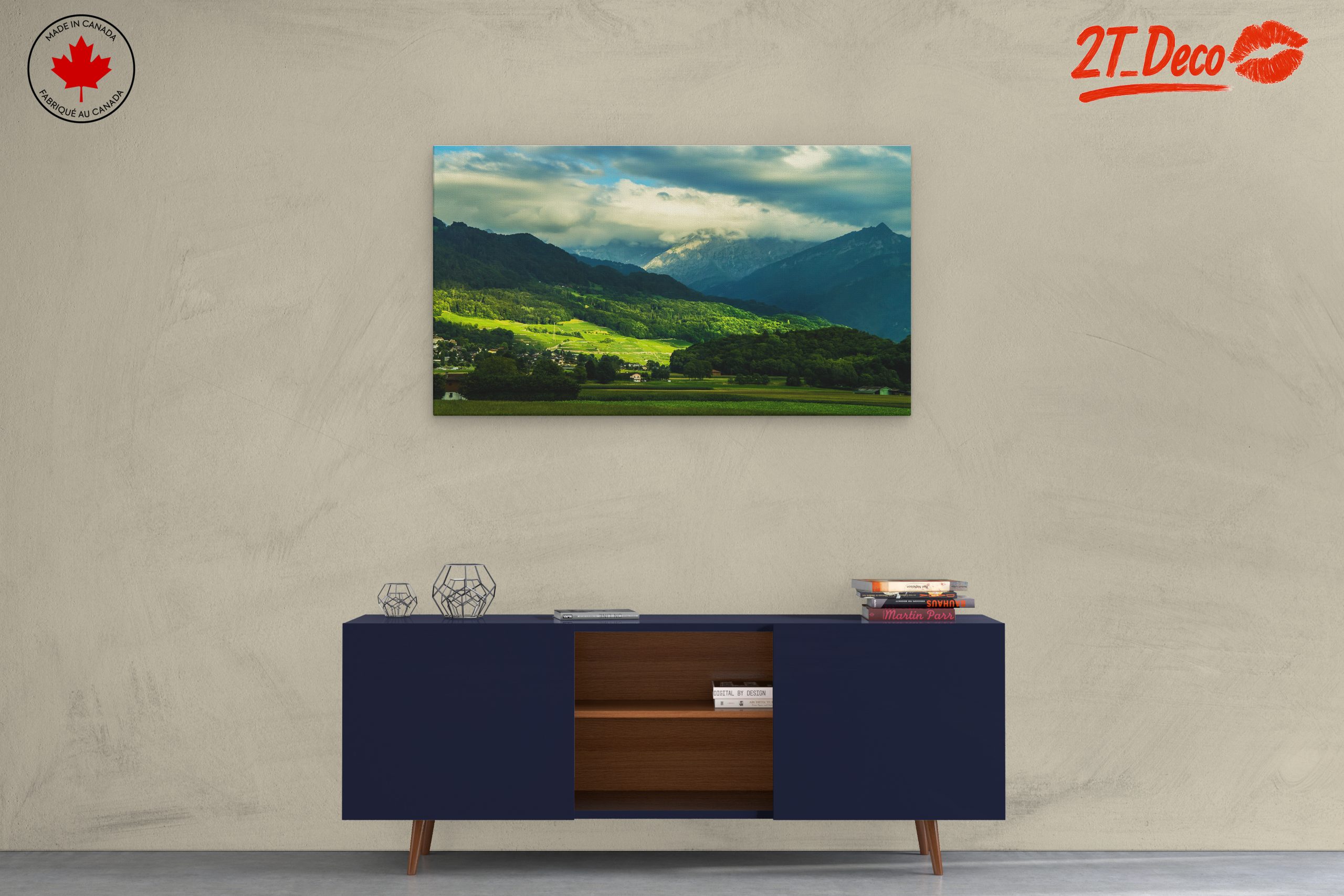 Serene Natural Landscape with Mountains - Image 3
