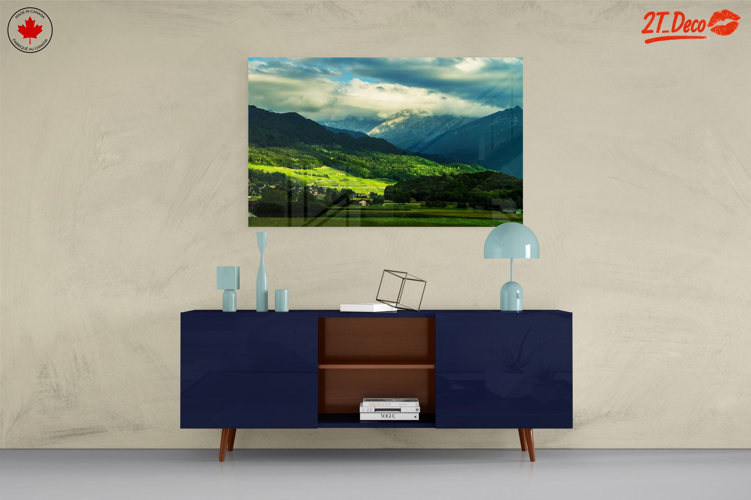 Serene Natural Landscape with Mountains - Image 8