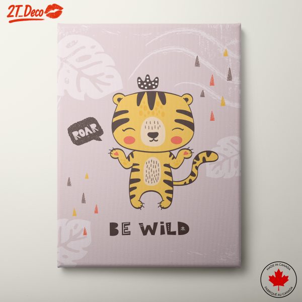 Cute Tiger with Crown Art