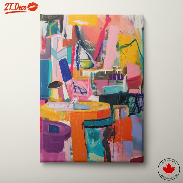 Colorful Abstract Composition for Modern Spaces