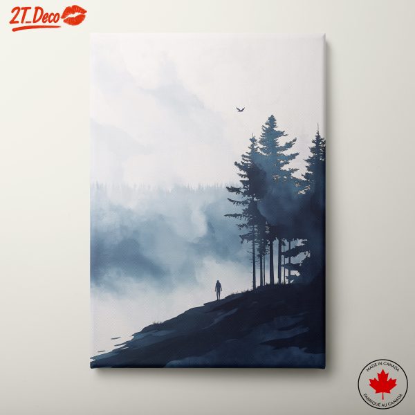 Mysterious Forest Landscape with Figure