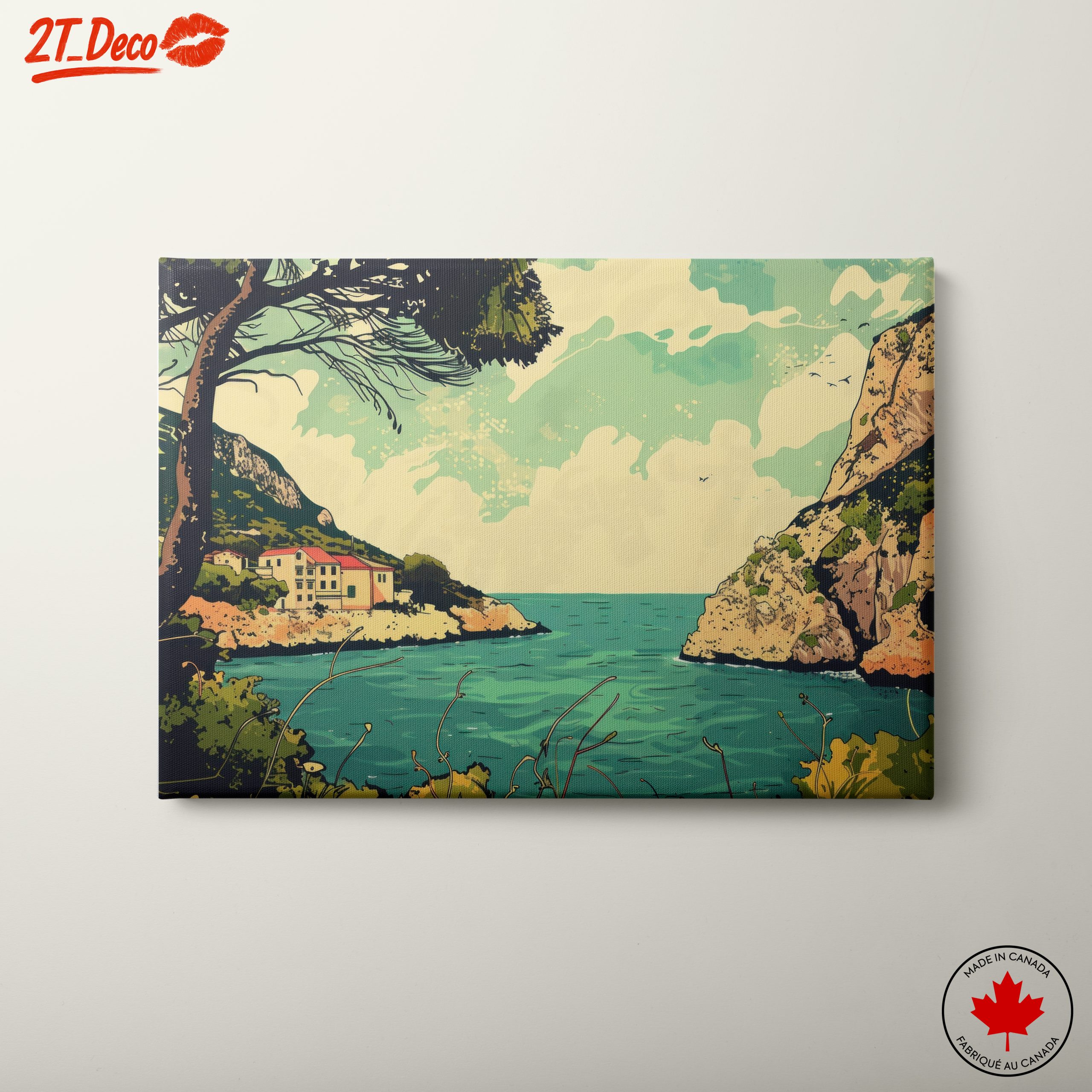 Coastal Adventure Landscape Artwork