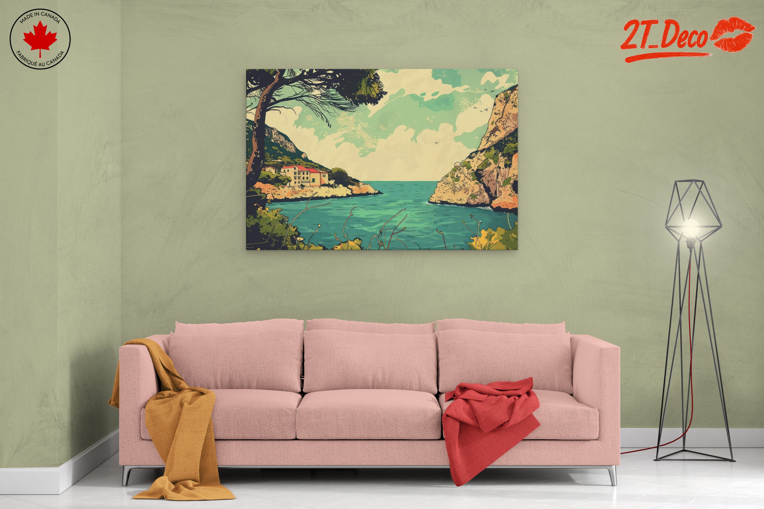 Coastal Adventure Landscape Artwork - Image 2