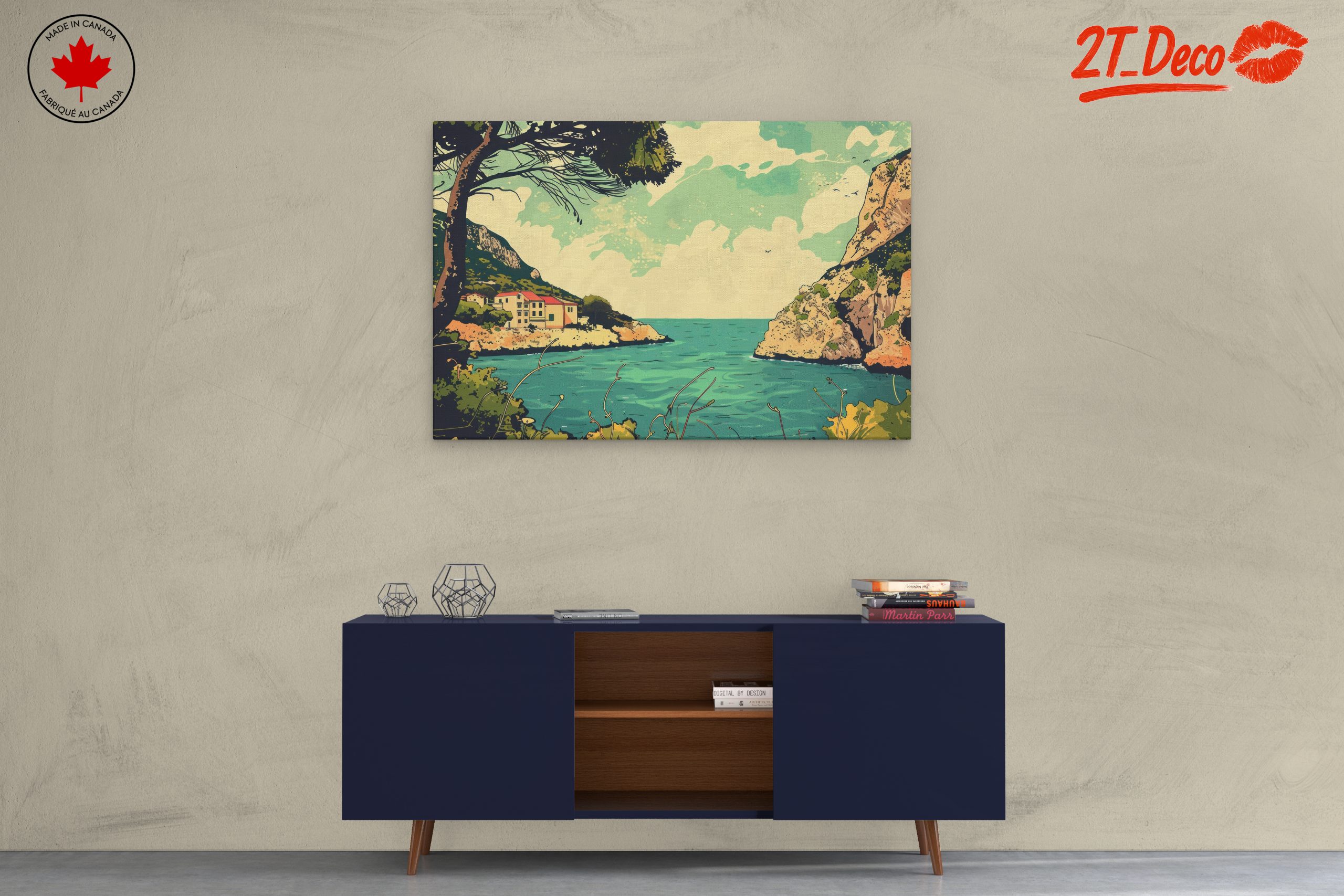 Coastal Adventure Landscape Artwork - Image 3