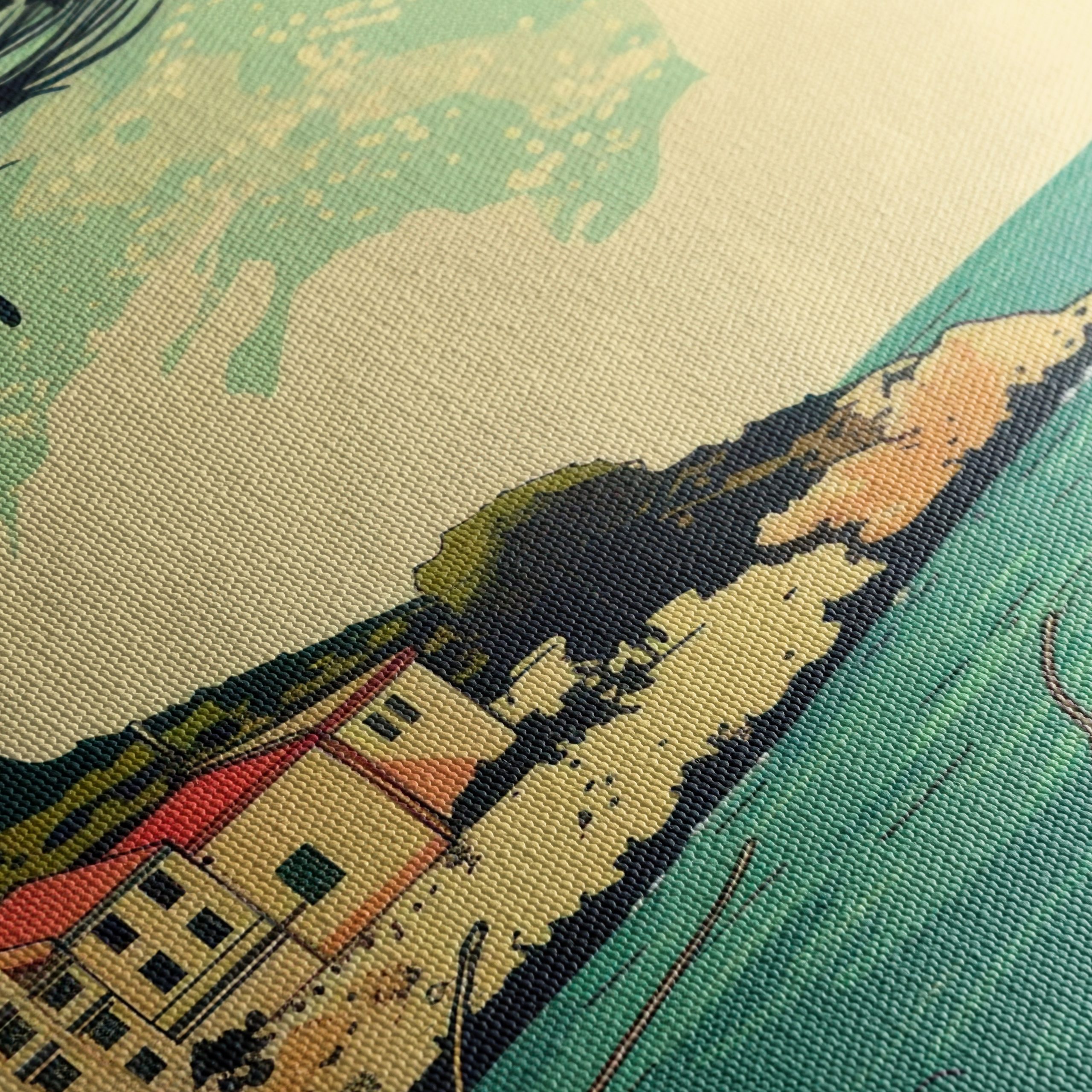 Coastal Adventure Landscape Artwork - Image 5