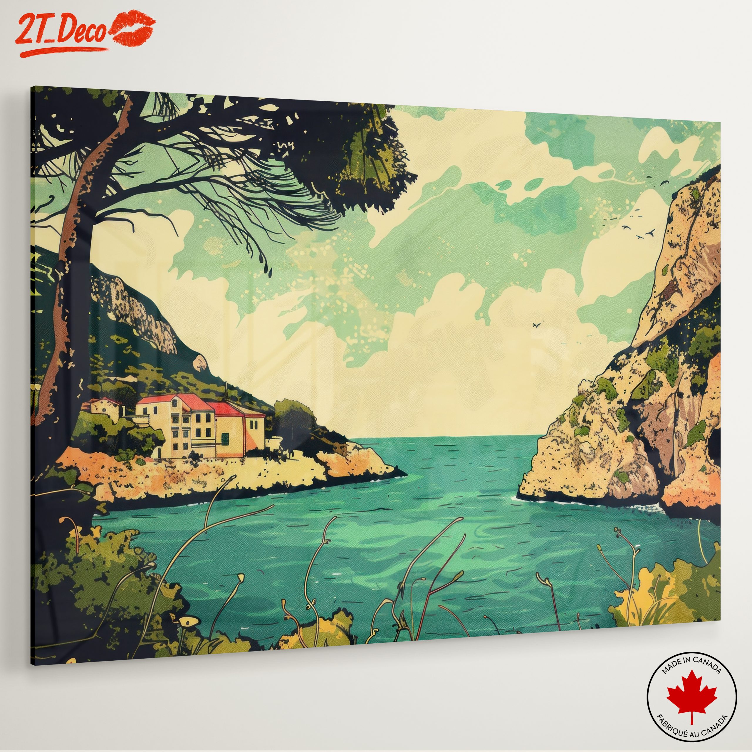 Coastal Adventure Landscape Artwork - Image 6