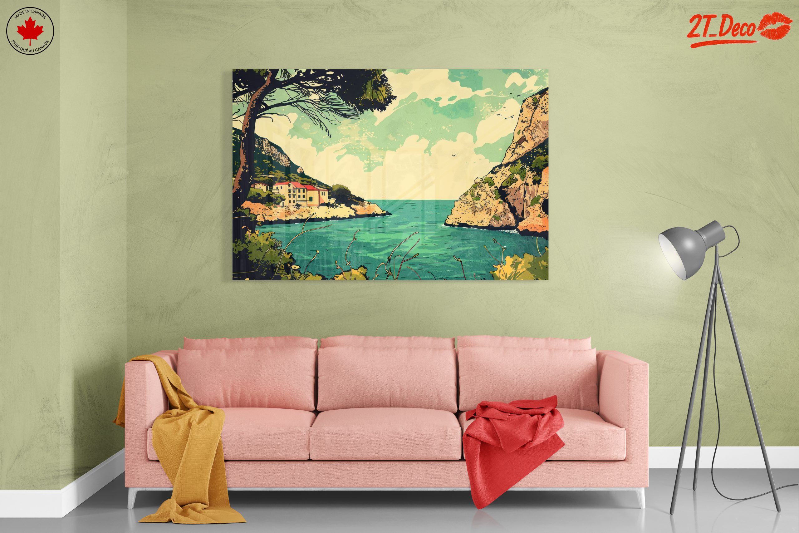 Coastal Adventure Landscape Artwork - Image 7