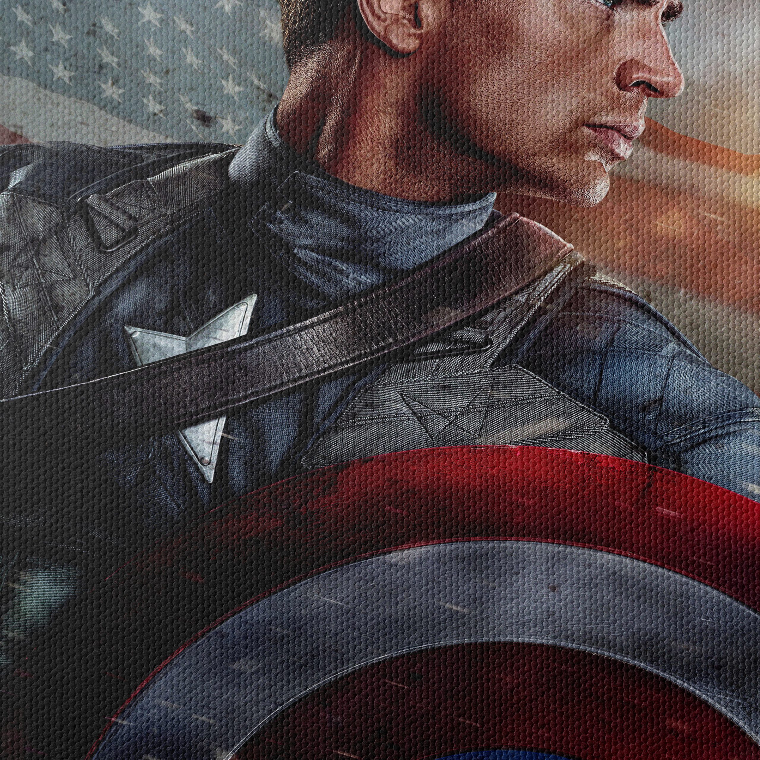 Heroic Captain America Artwork Featuring Iconic Shield - Image 4