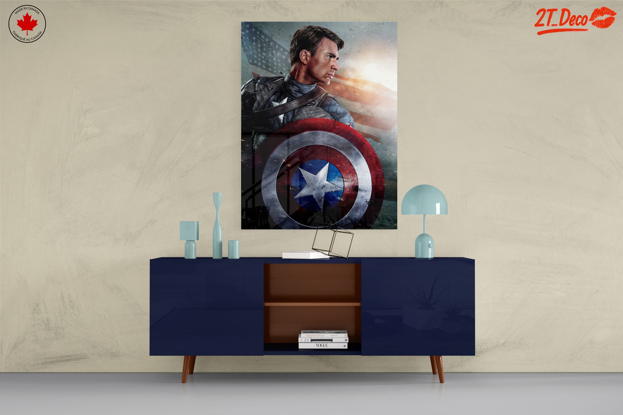 Heroic Captain America Artwork Featuring Iconic Shield - Image 8
