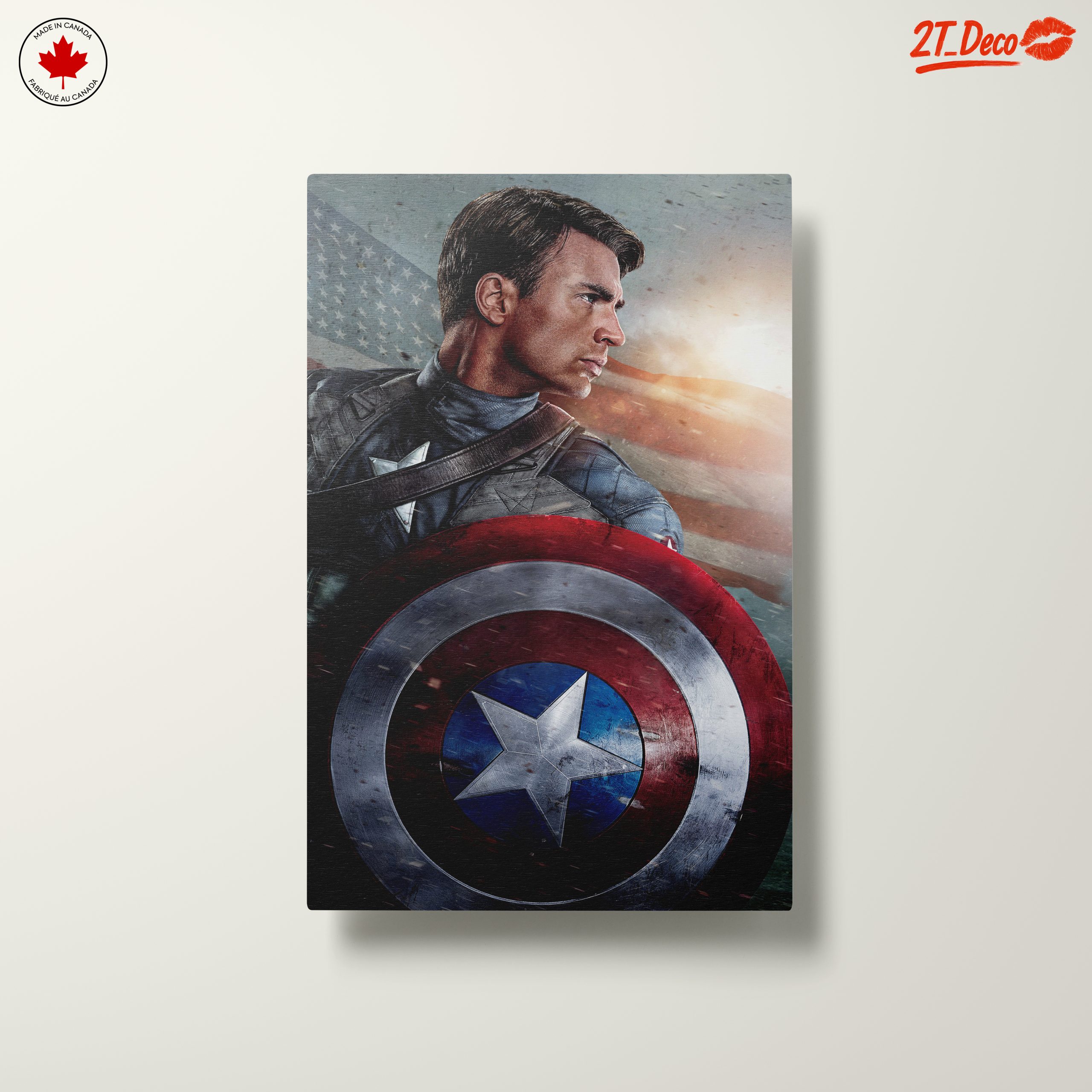 Heroic Captain America Artwork Featuring Iconic Shield - Image 10