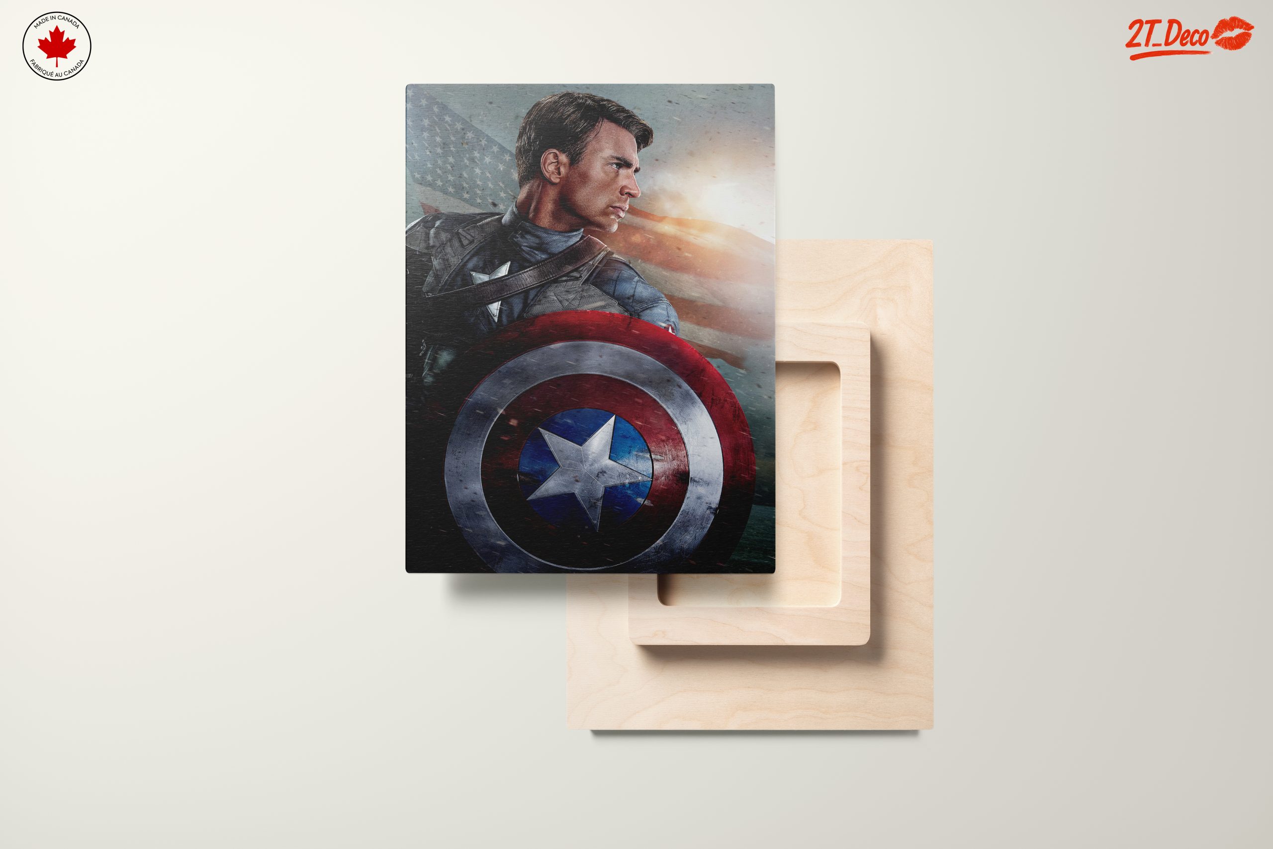 Heroic Captain America Artwork Featuring Iconic Shield - Image 11