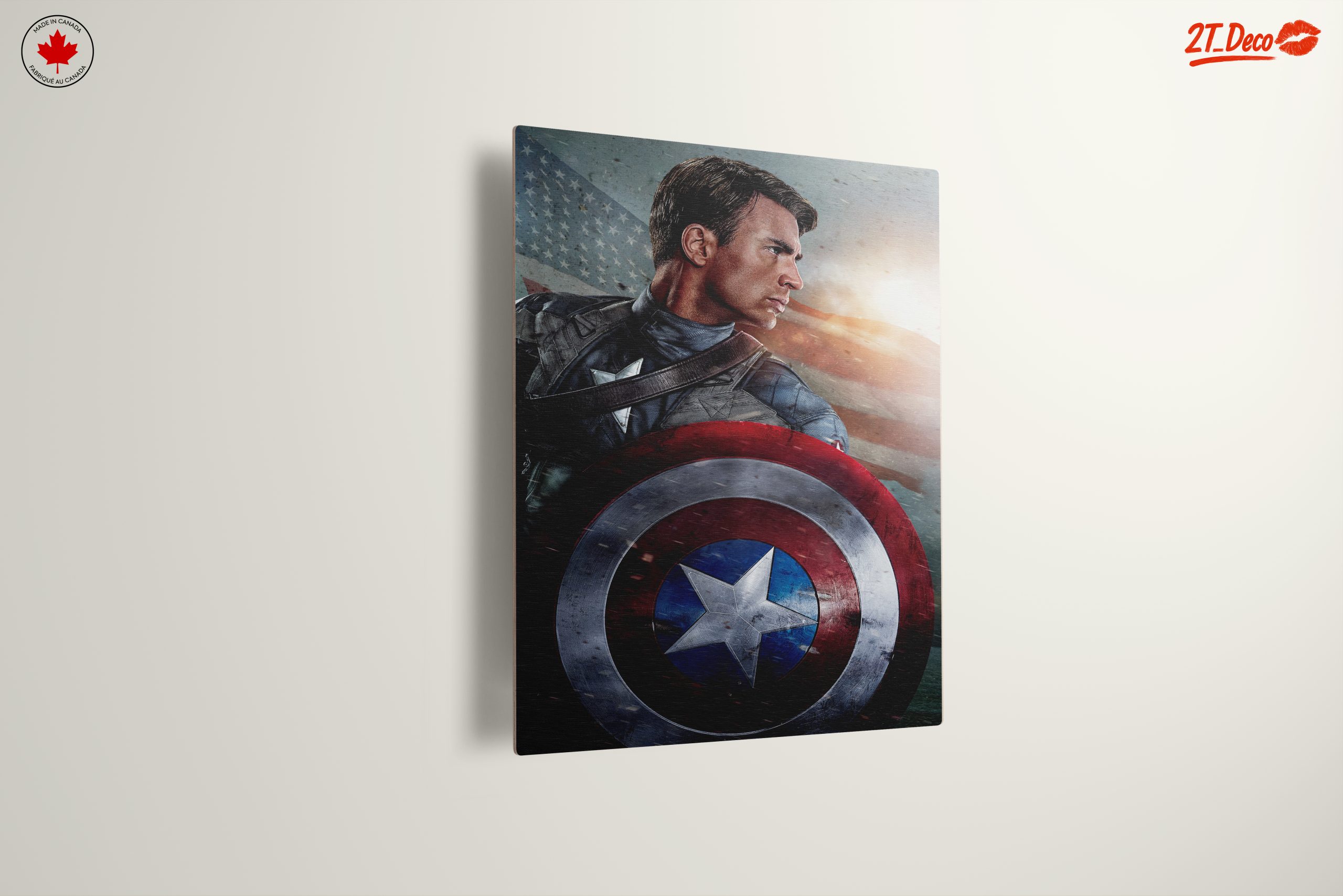Heroic Captain America Artwork Featuring Iconic Shield - Image 13