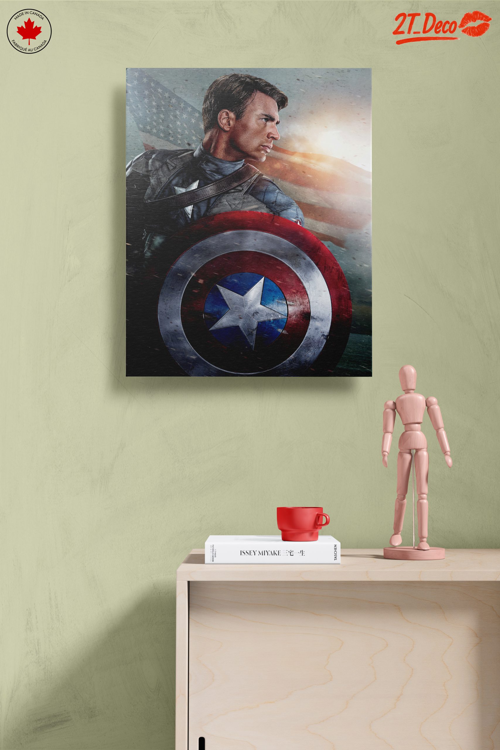 Heroic Captain America Artwork Featuring Iconic Shield - Image 14
