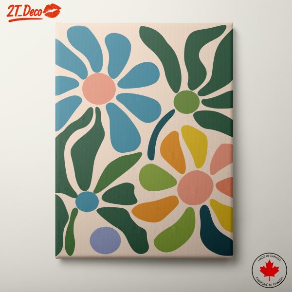 Colorful Abstract Botanical Artwork for Modern Homes