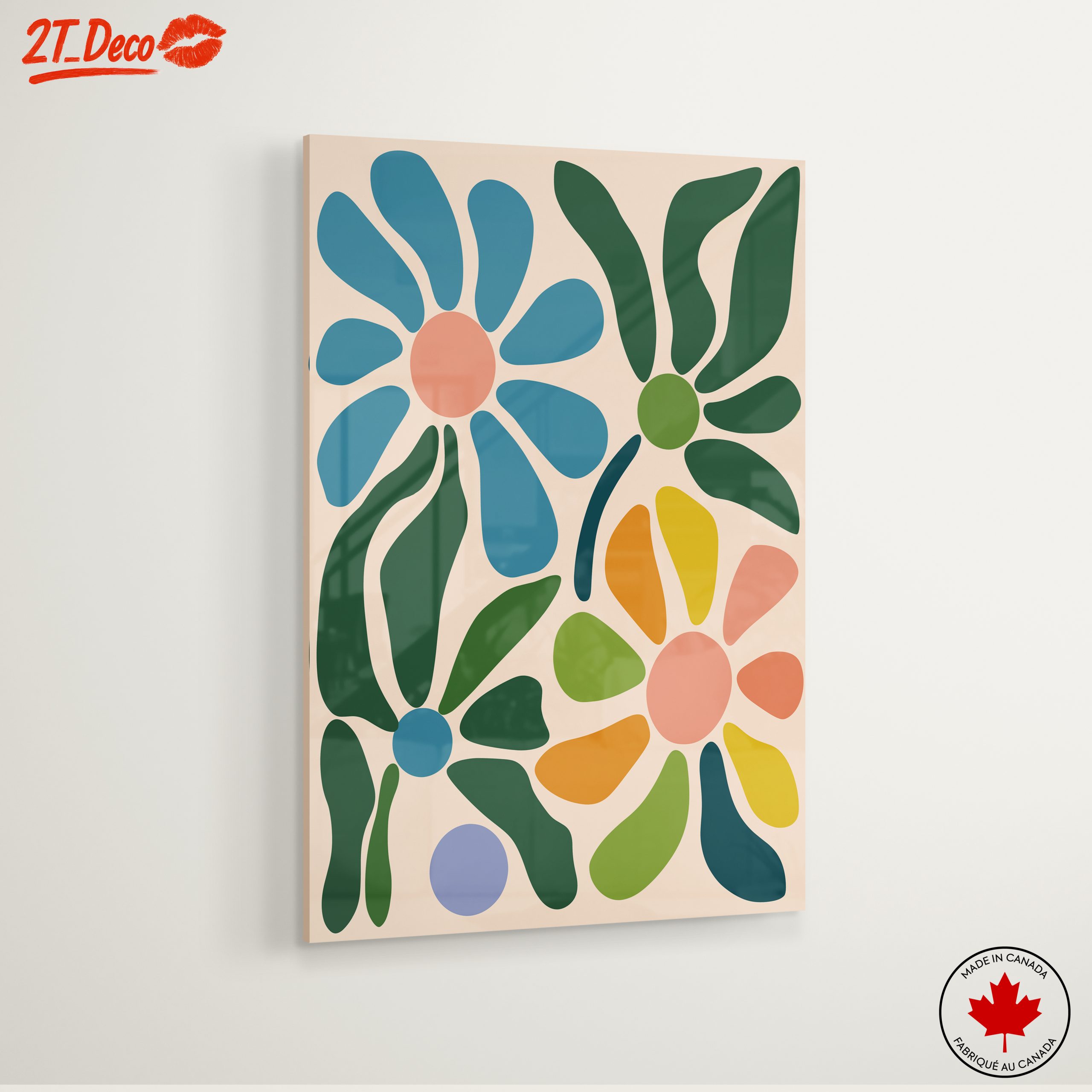 Colorful Abstract Botanical Artwork for Modern Homes - Image 6