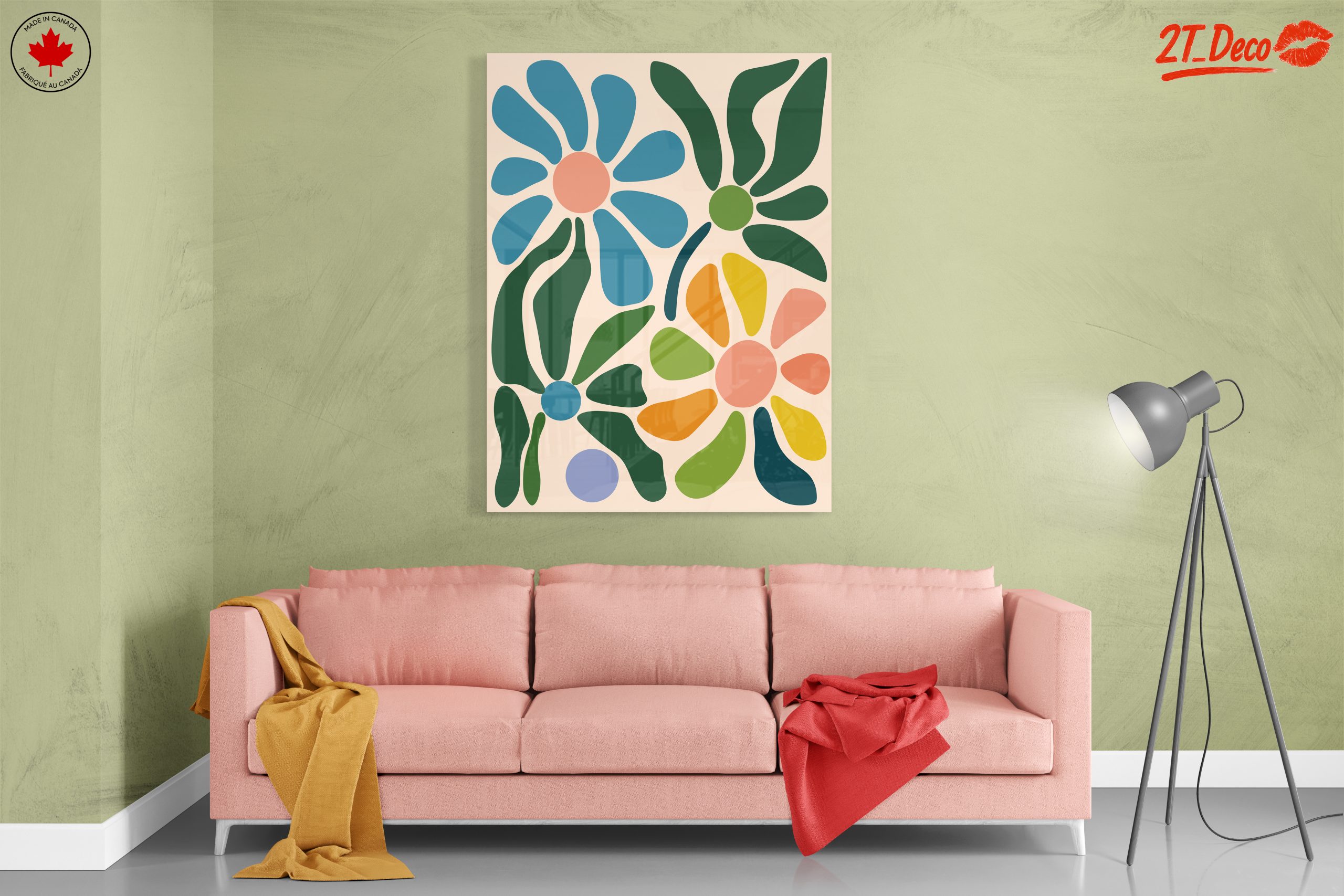 Colorful Abstract Botanical Artwork for Modern Homes - Image 7