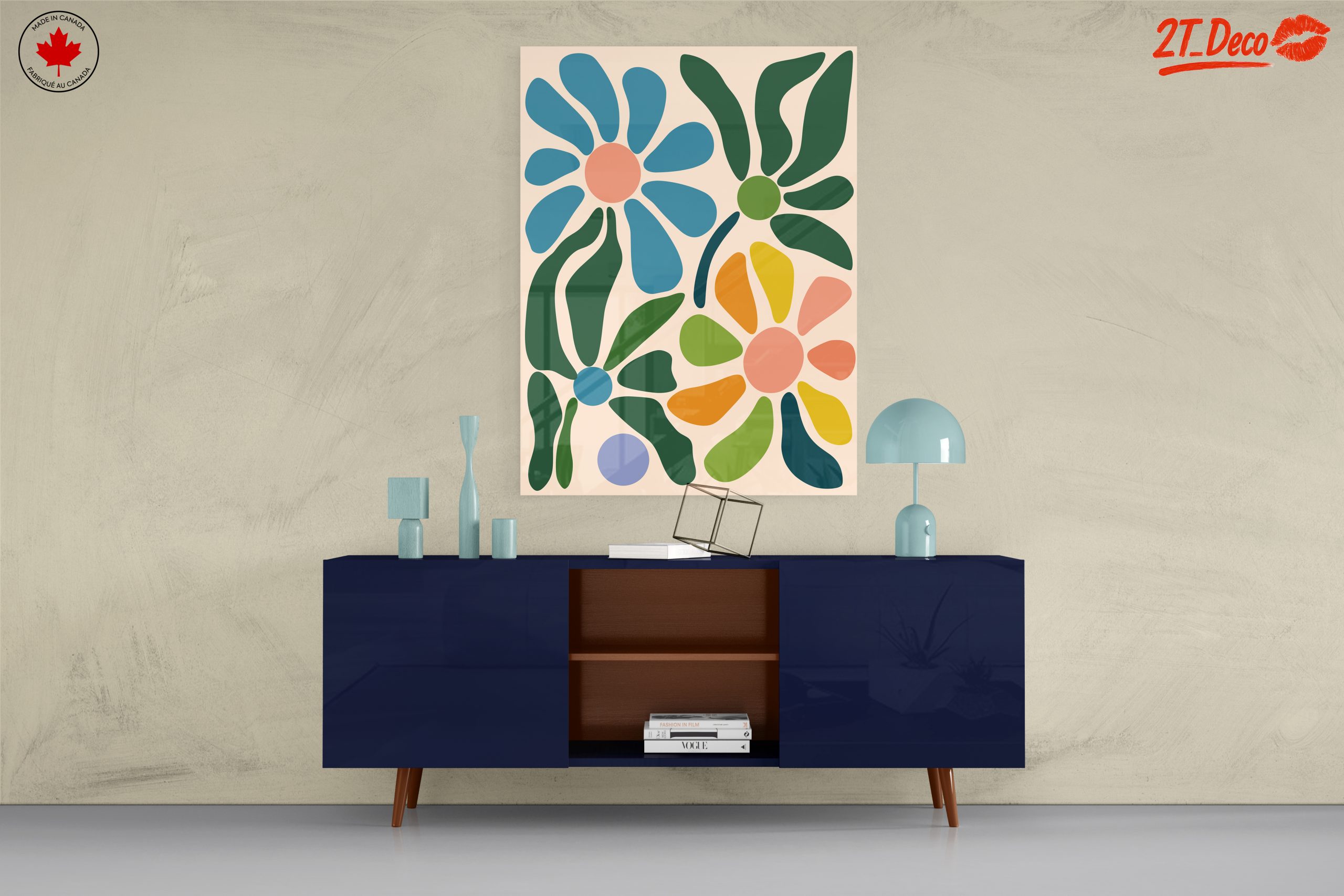 Colorful Abstract Botanical Artwork for Modern Homes - Image 8