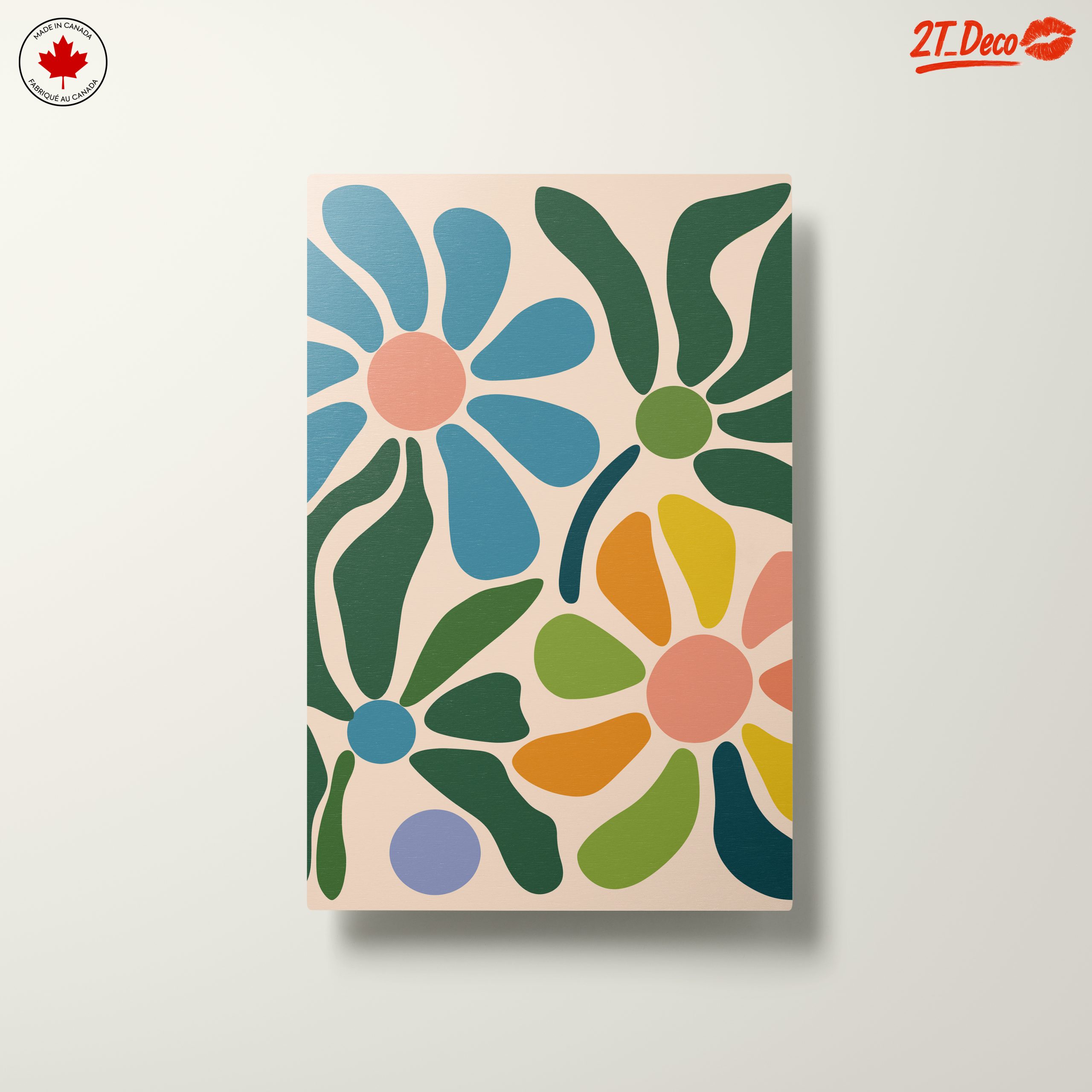 Colorful Abstract Botanical Artwork for Modern Homes - Image 10