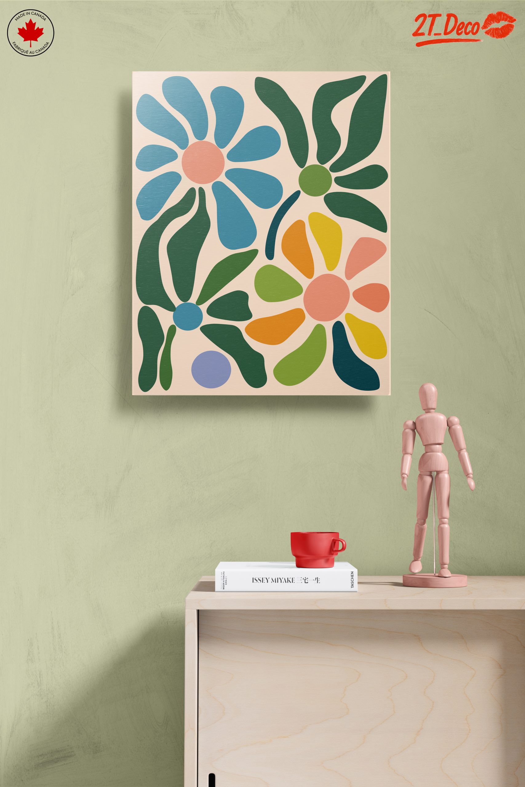 Colorful Abstract Botanical Artwork for Modern Homes - Image 14