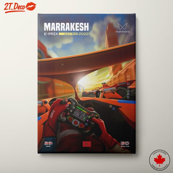 Exciting Formula 1 Race Scene from Marrakesh