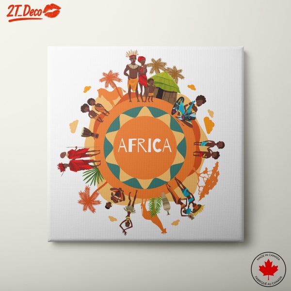 Vibrant Afro Art Featuring African Culture