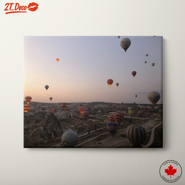 Hot Air Balloons Over Cappadocia at Sunset