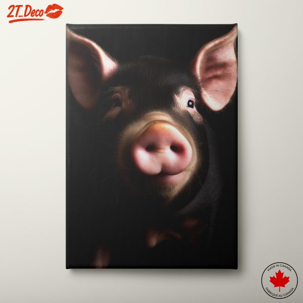 Charming Artistic Pig Portrait