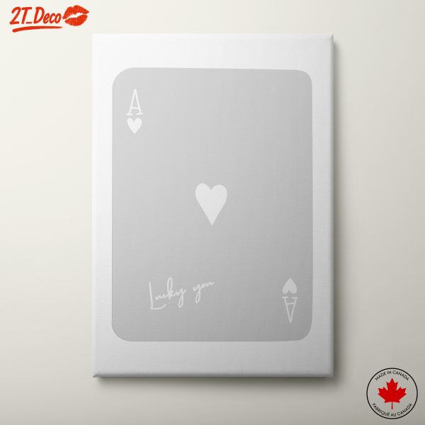 Ace of Hearts Luck You Wall Art