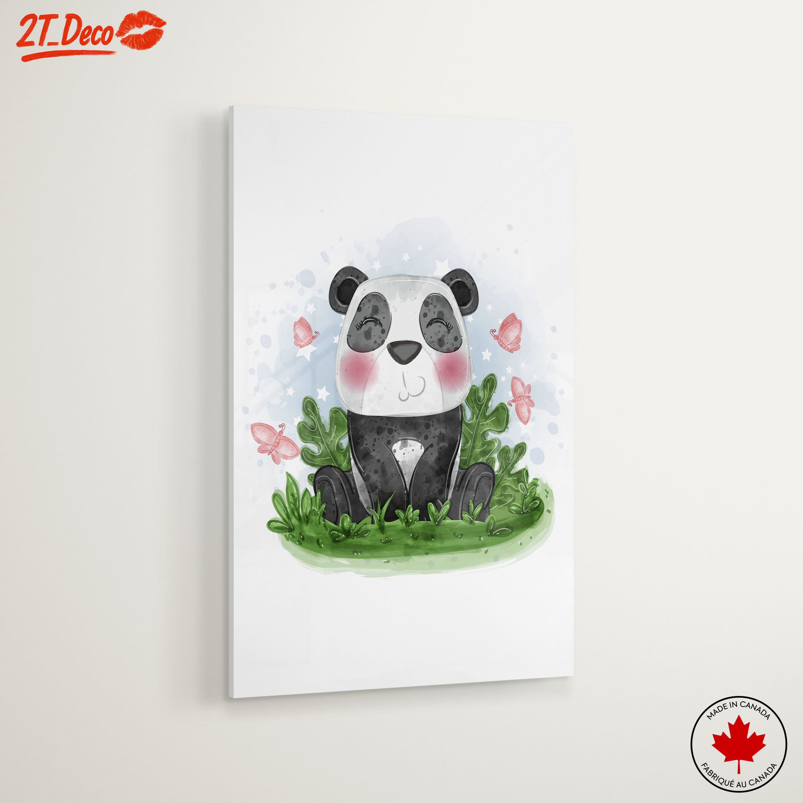 Cute Panda Surrounded by Butterflies - Image 6