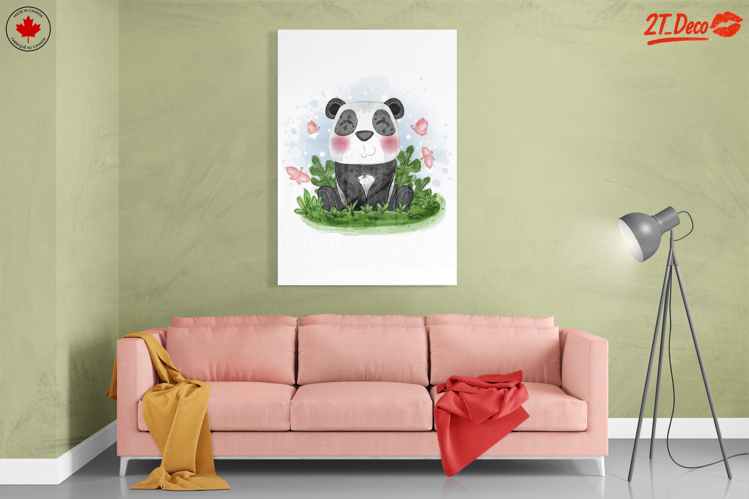 Cute Panda Surrounded by Butterflies - Image 7