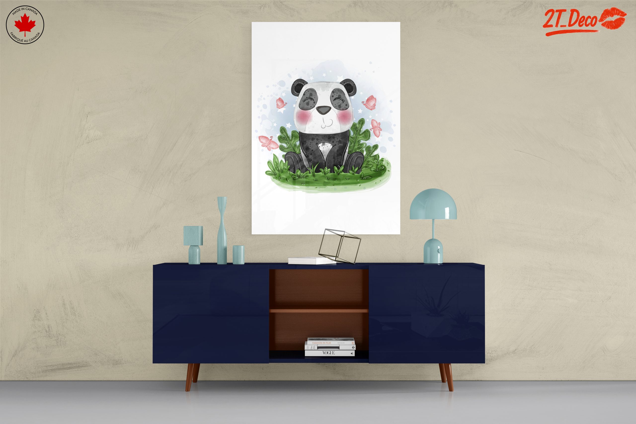 Cute Panda Surrounded by Butterflies - Image 8