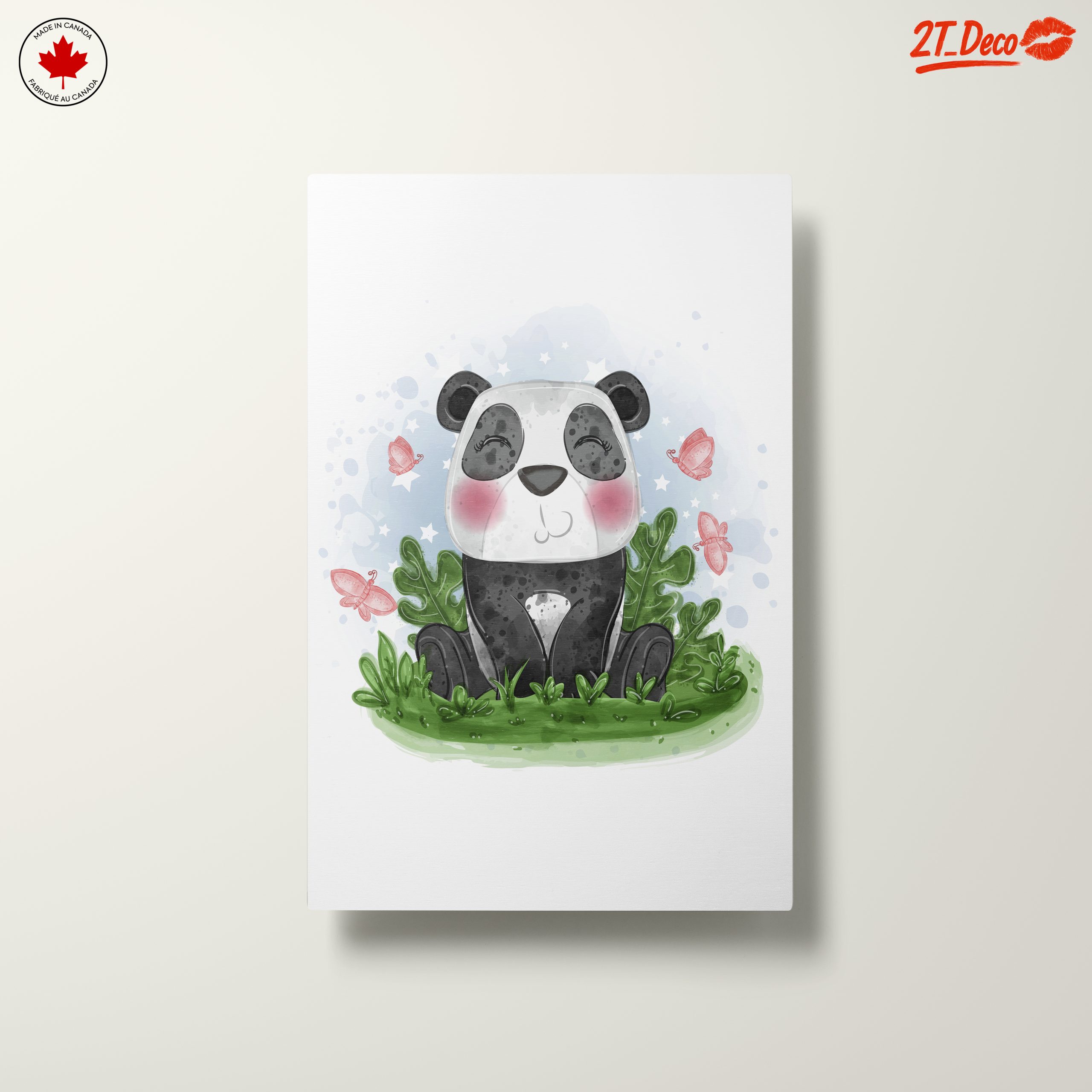 Cute Panda Surrounded by Butterflies - Image 10
