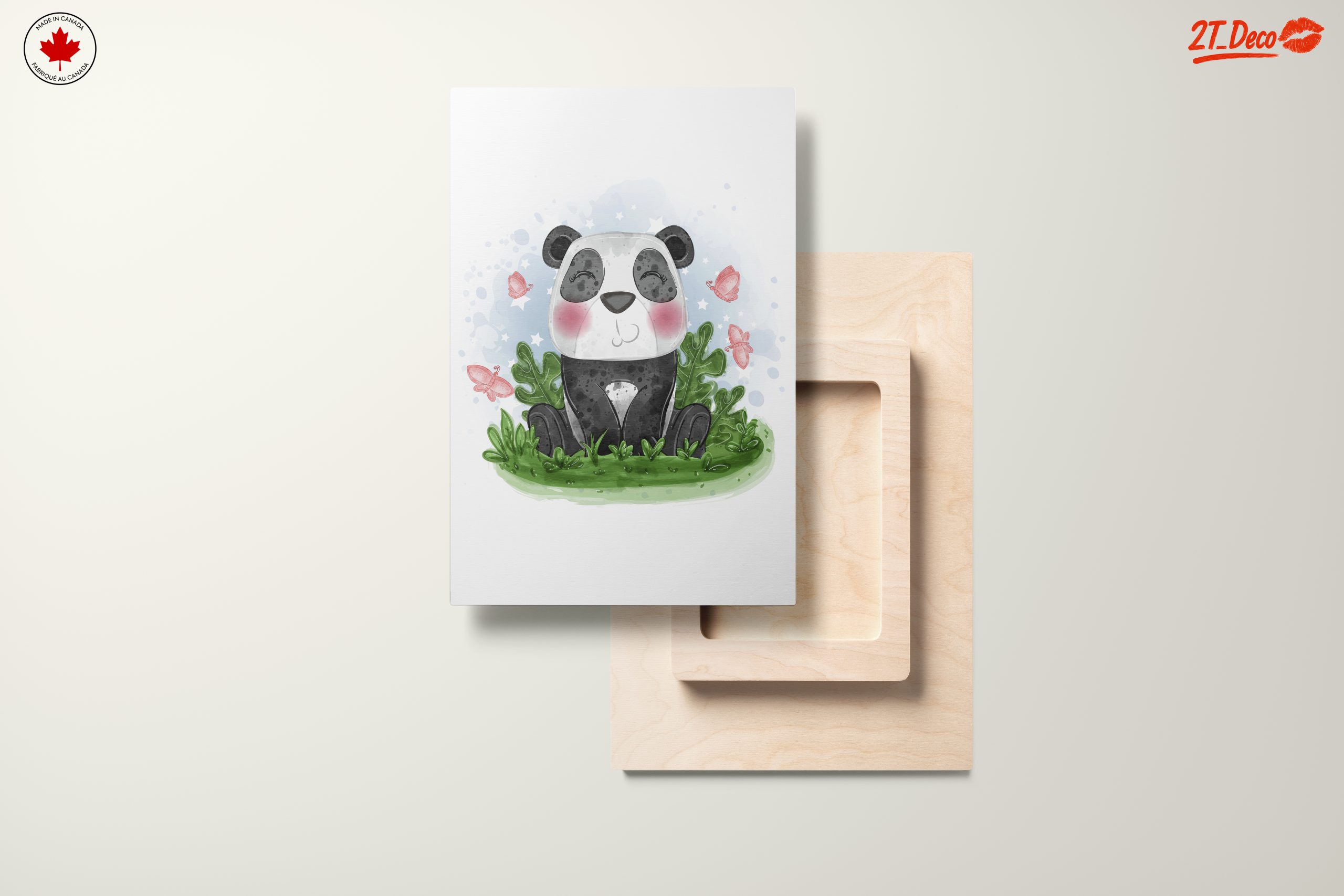 Cute Panda Surrounded by Butterflies - Image 11