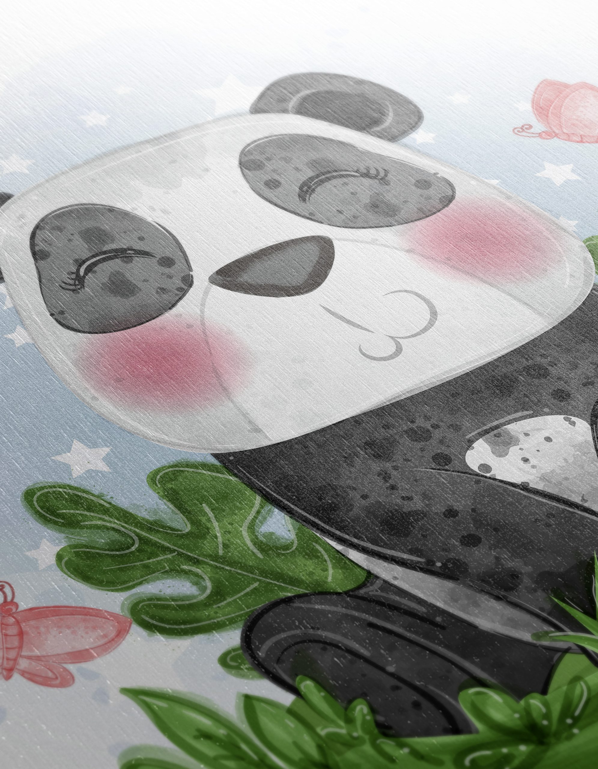 Cute Panda Surrounded by Butterflies - Image 12