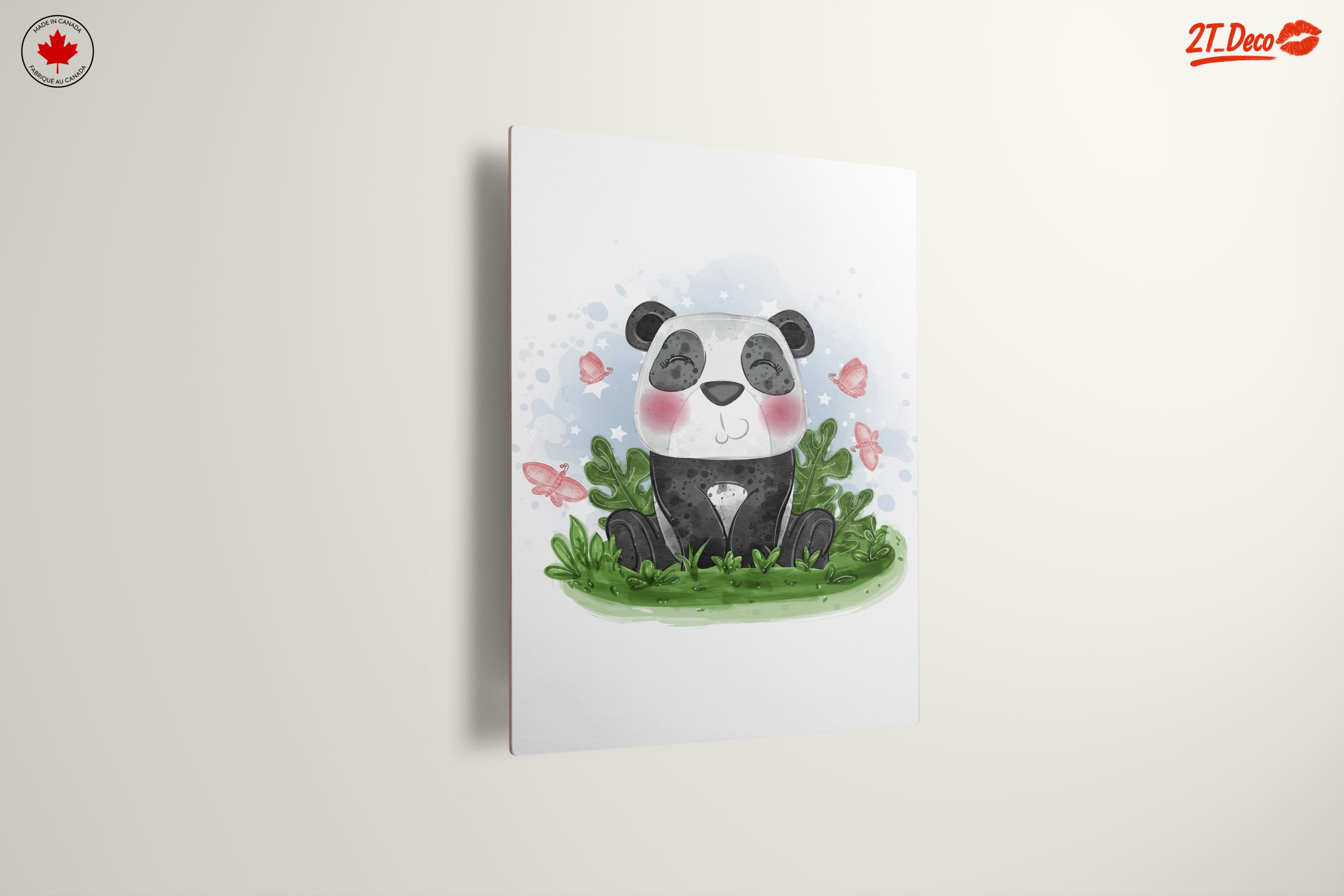Cute Panda Surrounded by Butterflies - Image 13